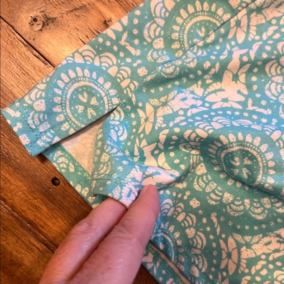 Tranquility by Colorado Clothing Green Patterned Mini Skort - Picture 4 of 7